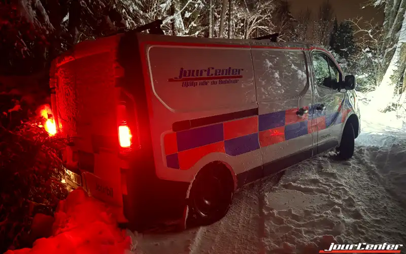 Snökaos – Jourbilen i diket