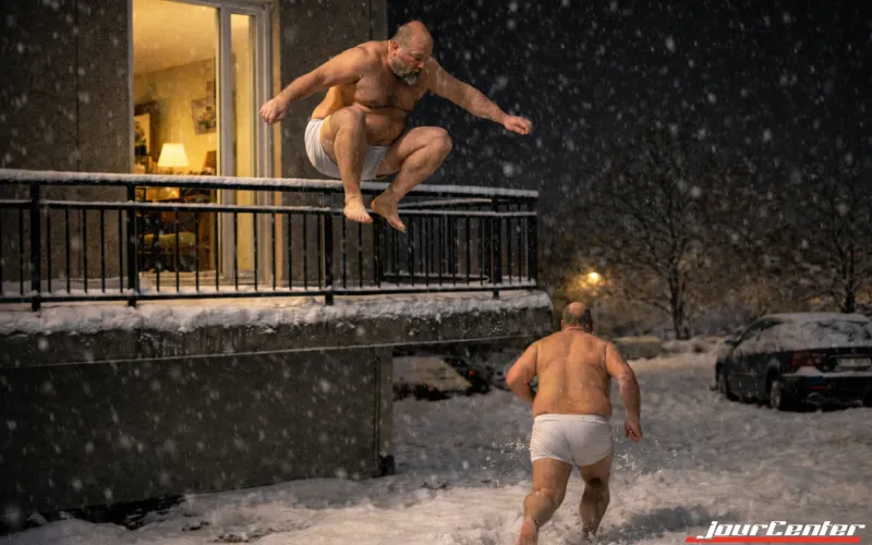 Mannen som hoppade ut från balkongen och försvann