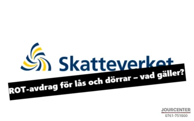 ROT-avdrag för låssmed och lås